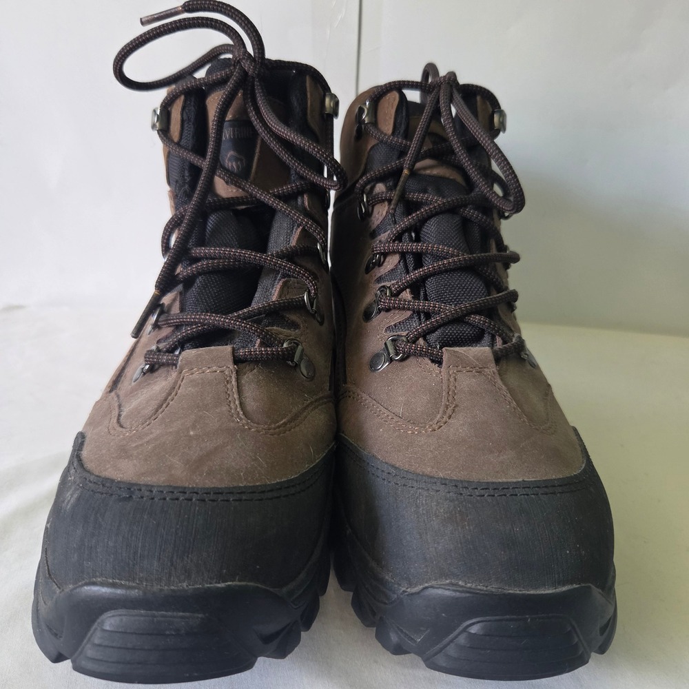 Wolverine Spencer W05103 Mens Hiking Boots Brown Leather Mid Top Size 9M Read!